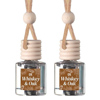 CANDECraftCo 2 Pack Hanging Car Air Freshener Diffuser for Essential Oils