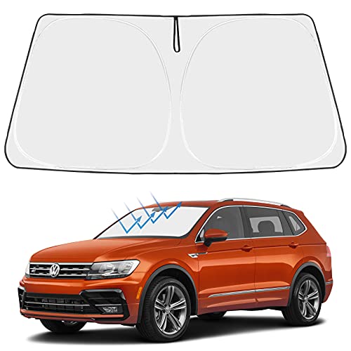Custom Fit Car Windshield Sun Shade for 2018 (2018-2024 VW Tiguan Crossover)