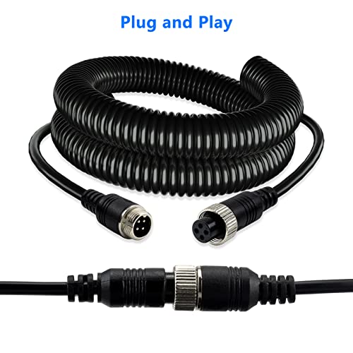 4 Pin Camera Cable with Corrugation Tube Cover (16Ft/5M)