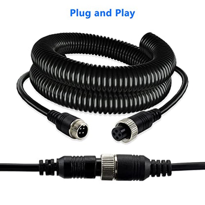 4 Pin Camera Cable with Corrugation Tube Cover (16Ft/5M)