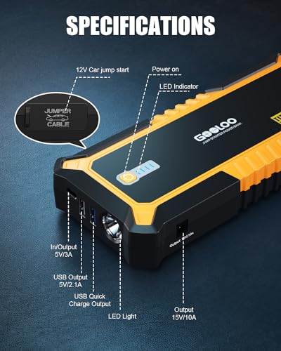GP3000 Jump Starter (Yellow)