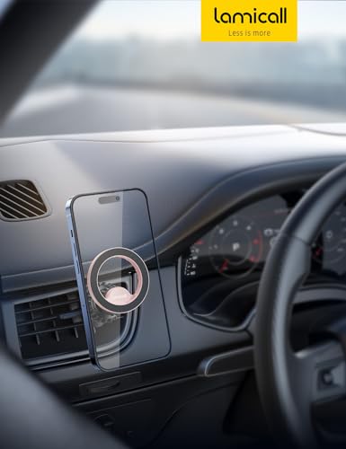 for MagSafe Car Mount Vent 20 Super Magnets Accessories for iPhone (NEW Upgraded - Pink)