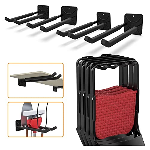 4 Pack Garage Storage System Hooks (4-Pack 12.4" Heavy Hooks)