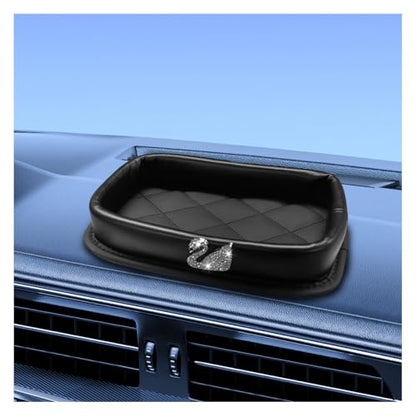 Bling Swan Car Dashboard Storage Tray (Swan)