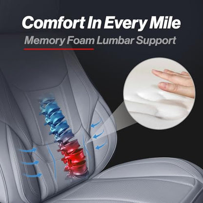 Premium Custom Fit Truck Car Seat Covers Full Set Seat Waterproof (X54 (See Vehicle Size Chart) / Full Set - Gray)