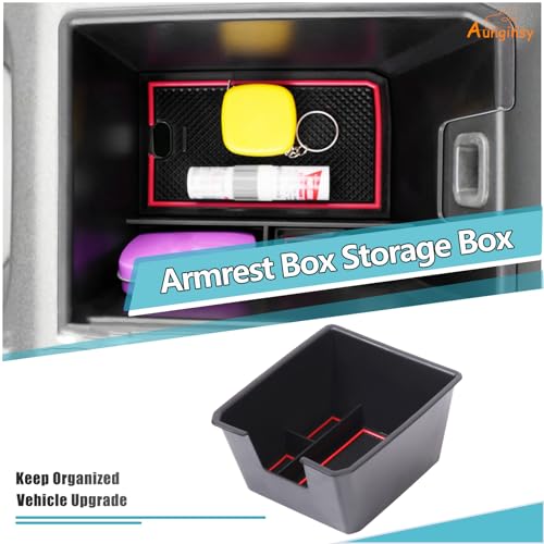 Armrest Storage Box Compatible with Audi Q4 E (Armrest Box Storage Box(B))