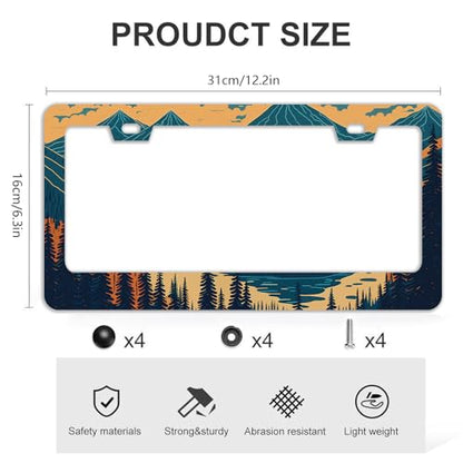 Mountains Forest License Plate Frames (Mountains Forest)