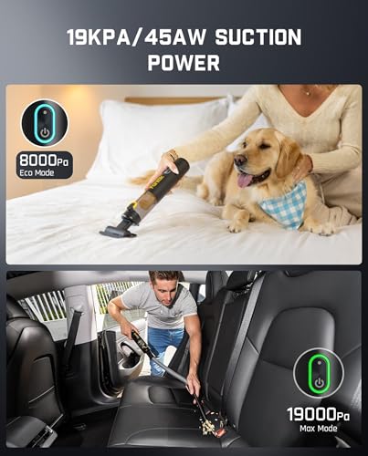 Slim V8 APEX Cordless Car Vacuum & Air Duster (Black)
