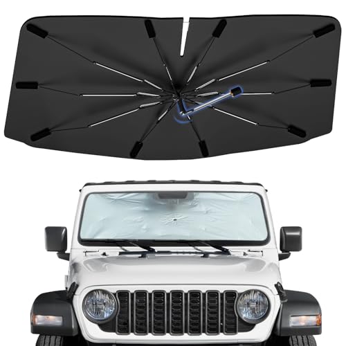 Windshield Sun Shade Umbrella for Jeep Gladiator 2020 (for Jeep Gladiator 2020-2026)