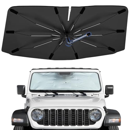 Windshield Sun Shade Umbrella for Jeep Gladiator 2020 (for Jeep Gladiator 2020-2026)
