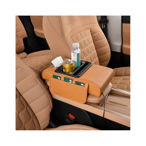 Car Center Console Armrest Pillow (Yellow)