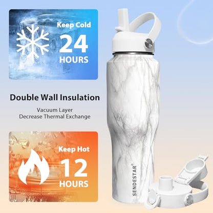 40oz Stainless Steel Water Bottle (Marbling / 40 Ounces)