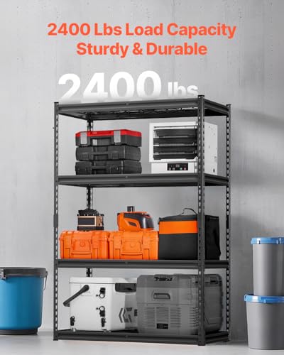 Storage Shelves (Black / 20" D x 40" W x 60" H)
