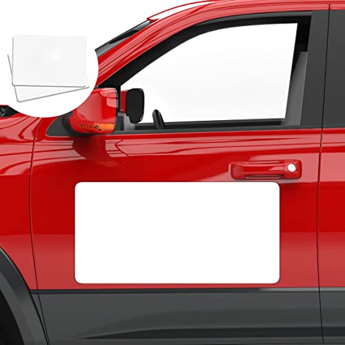 2 Pack Blank Car Door Magnet Sticker (24x12 inch White (2 PACK) / White)