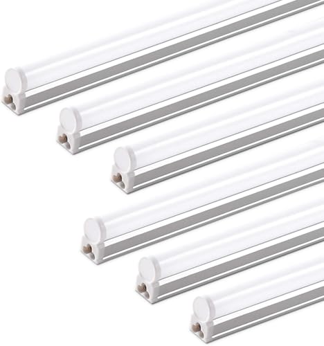 LED T5 Integrated Single Fixture 1FT (6500k Super Bright White / 1 Foot)