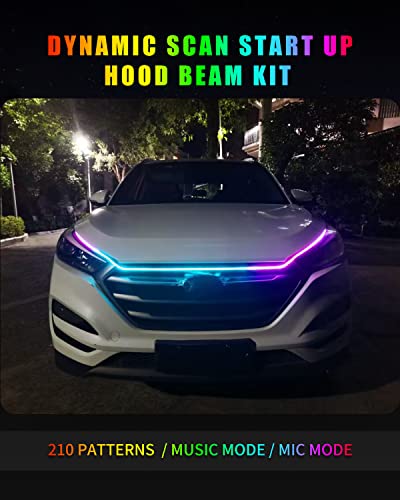 LED Hood Light Strip (Dynamic Multicolor / 70 inches)