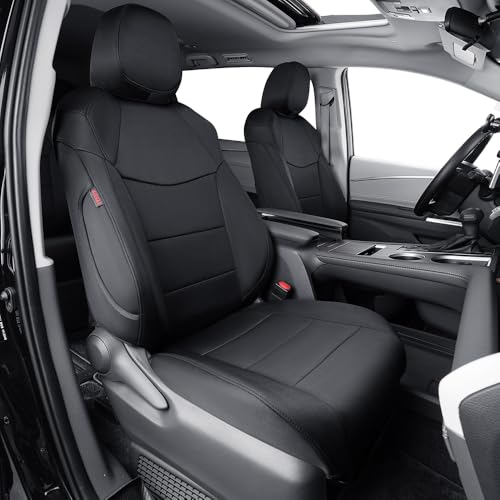 Sienna Seat Covers for 2011 ((Black) / 2011-2020 7 Seats, 2nd Row Captain Seats W/Legrest)