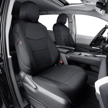 Sienna Seat Covers for 2011 ((Black) / 2011-2020 7 Seats, 2nd Row Captain Seats W/Legrest)