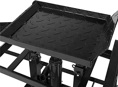 2 Pack Hydraulic Car Ramps 10000lbs 5T 11000lbs Low Profile Car Lift Service Ramps Truck Trailer Garage (Black)