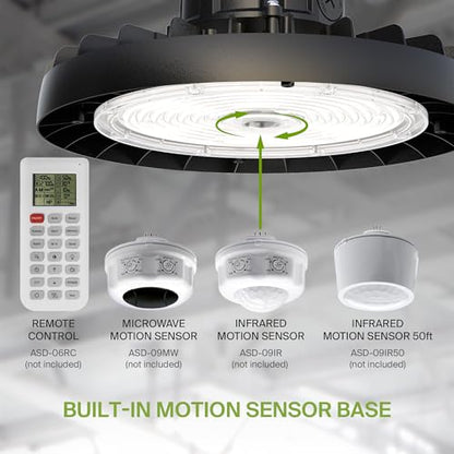 200W LED High Bay UFO Lighting (Black)