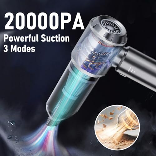 Car Vacuum Cordless Mini Handhled 4 (Silver)