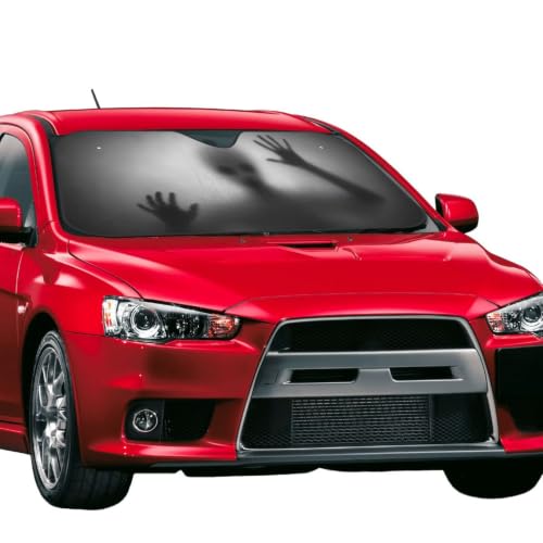 Alien trapped Car Windshield Sunshade Front Window Sun Visor Protector Foldable Shield Cover for Truck SUV (Black6 / Small)