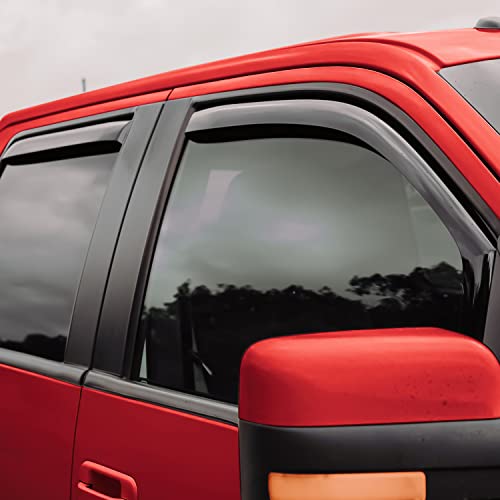 in Channel Extra Durable Rain Guards for Ford F150 2009 (2011-2014 Ford F150 SVT Raptor)