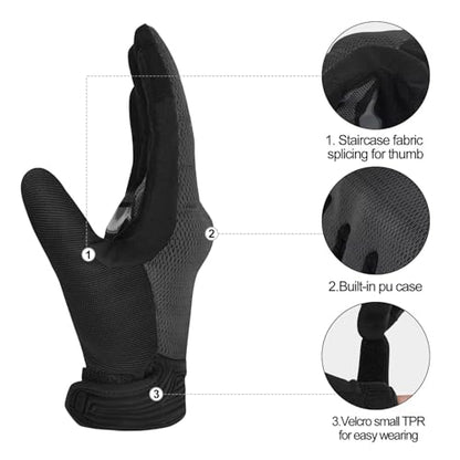 Breathable Mesh Motorcycle Gloves for Men (Grey / Small (Palm Circumference: 6.69-7.68 inches))