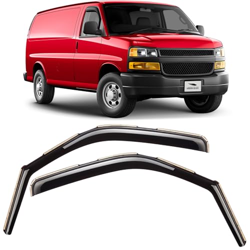 in Channel Extra Durable Rain Guards for Chevrolet Express Van 2500 (For Express Van 96-26)
