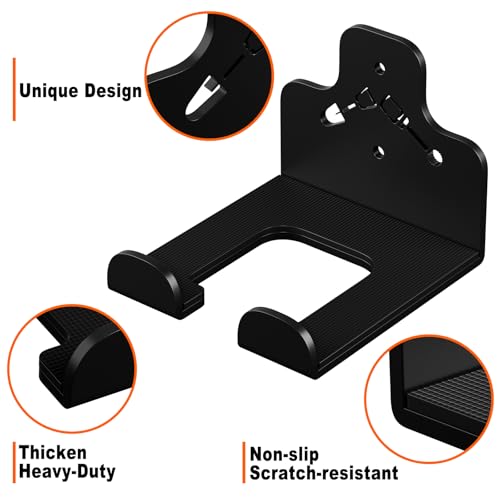 Garage Organizer Trimmer Rack Wall Mount (Black 4 Packs)