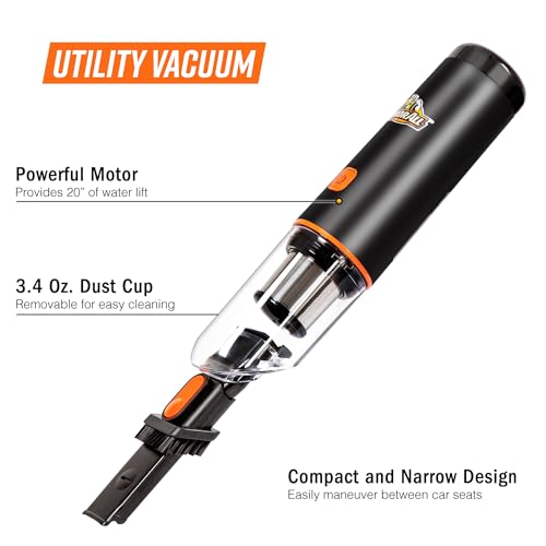 AA07V2 0901 Cordless Car Vacuum Handheld Mini Vacuum Cleaner for Car Interior Home (Cordless)
