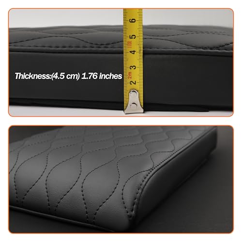 Truck Center Console Armrest Cover PU Leather (sizeD 15 x 13.4 x 1.8 inch(large trucks/SUVs))