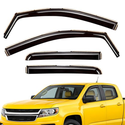 Extra Durable Window Deflectors in (For Chevy Colorado 15-22)