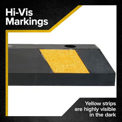 Parking Stop 4 Foot Long Flexible Rubber Curb (4 Foot)