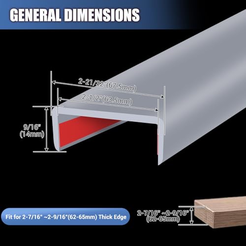 Rubber Edge Trim (Fit 2-1/2" - L20' / Grey)