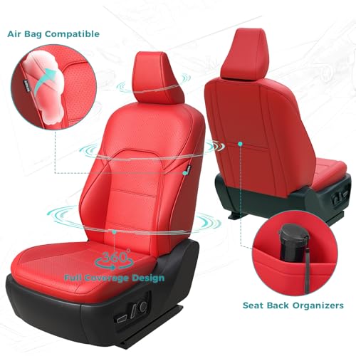 Custom Fit Seat Covers for Toyota Camry 2025 2026 Hybrid (Red / 2025-2026 Camry LE SE)