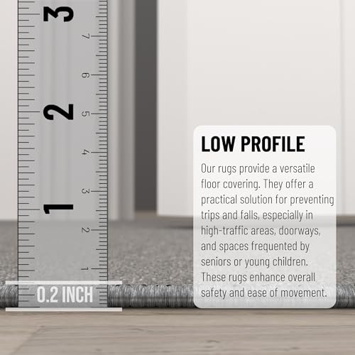 2x6 Runner Rugs for Hallway (Solid Gray)