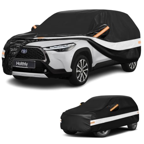 10 Layers SUV Car Cover Custom Fit for Toyota Corolla Cross (Black Gray / Custom Fit for Toyota Corolla Cross)