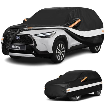 10 Layers SUV Car Cover Custom Fit for Toyota Corolla Cross (Black Gray / Custom Fit for Toyota Corolla Cross)