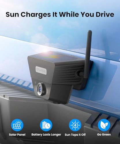 Wireless Backup Camera Solar Magnetic (5" Single Cam)