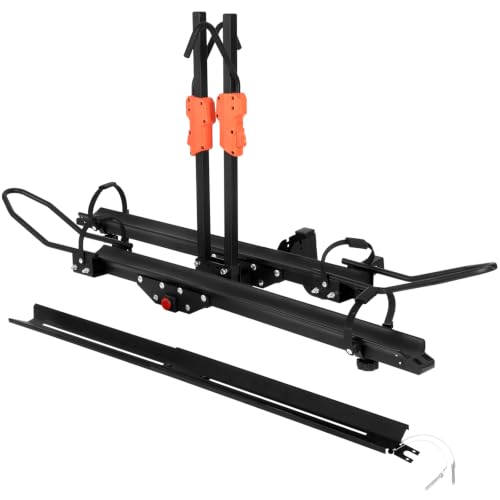Platform 2 EBike Rack for Car Hitch Bike Rack for SUV RV Trucks Carrier Bicycle Car Racks 2 (ALUMINUM RACK WITH RAMP)