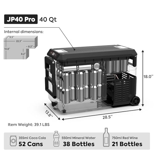 JP40 Pro 12 Volt Car Refrigerator (Black / JP40Pro)