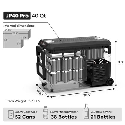 JP40 Pro 12 Volt Car Refrigerator (Black / JP40Pro)