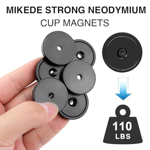 Strong Magnets with Holes 110LB+ Strong Neodymium Magnet Black