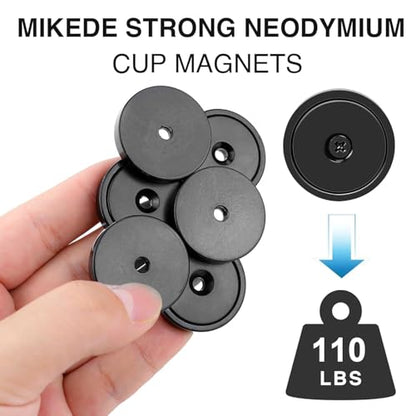 Strong Magnets with Holes 110LB+ Strong Neodymium Magnet Black