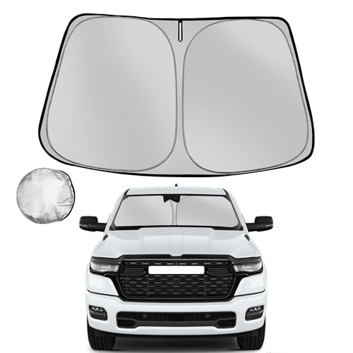 Windshield Sun Shade for 2019 (for 2019-2026 Dodge RAM 1500)