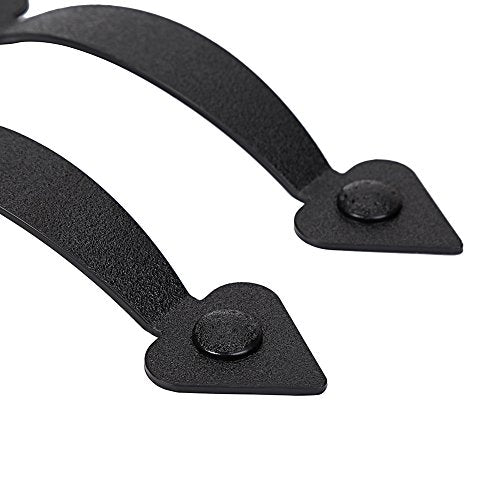 Magnetic Decorative Garage Door Curb Appeal Faux Hinges Handles Hardware Kit Color Black