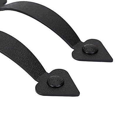 Magnetic Decorative Garage Door Curb Appeal Faux Hinges Handles Hardware Kit Color Black