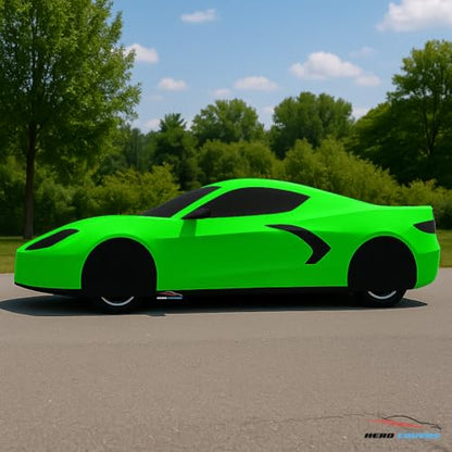 Car Cover I Fit for Corvette C8 I Indoor and Outdoor I Protection from Sun (Green)