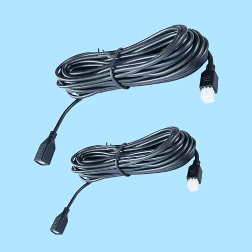 2 Pcs Parking Sensor Extension Cord Cable (Light Yellow)